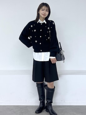 「アイテム（キーホルダー）」を使った、wanchanさん（レディース・160cm）の秋コーディネート