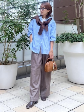 「アイテム（キーホルダー、ベージュ系）」を使った、wanchanさん（レディース・160cm）の秋コーディネート