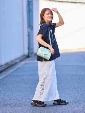 「アイテム（財布/小物）」を使った、wanchanさん（レディース・160cm）の夏コーディネート