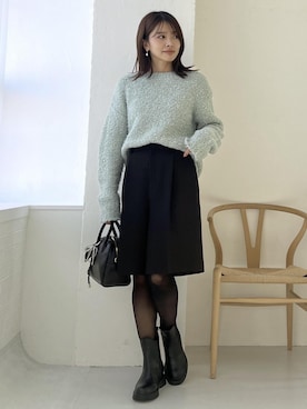 「アイテム（キーホルダー）」を使った、wanchanさん（レディース・160cm）の冬コーディネート