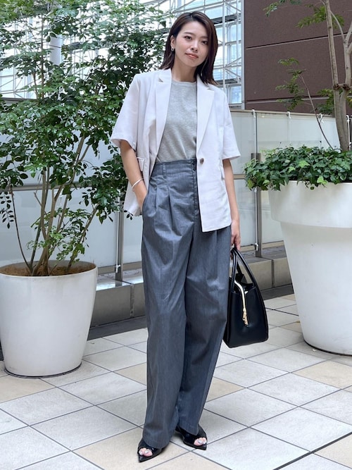 洗濯機OK】LEVITAゼロスリーブサマーニットプルオーバー（ニット