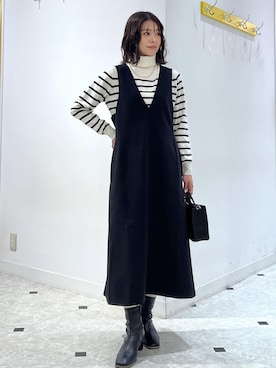 「Legato Largo（レガートラルゴ）のアイテム」を使った、wanchanさん（レディース・160cm）の冬コーディネート
