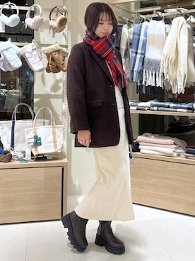 wanchanさん（レディース・160cm）の冬コーディネート