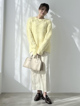 「アイテム（スカート）」を使った、wanchanさん（レディース・160cm）の冬コーディネート