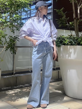 「VIS（ビス）のアイテム（パンツ）」を使った、wanchanさん（レディース・160cm）の夏コーディネート