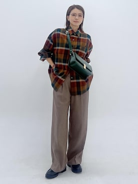 「ROPE' PICNIC（ロペピクニック）のアイテム」を使った、wanchanさん（レディース・160cm）の秋コーディネート
