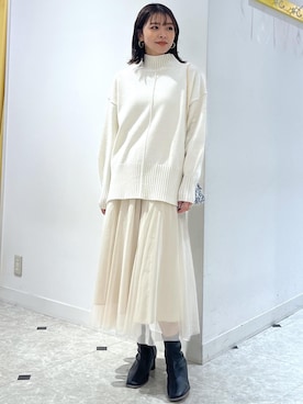 「チェーンバッグ」｜wanchanさん（レディース・160cm）の冬コーディネート