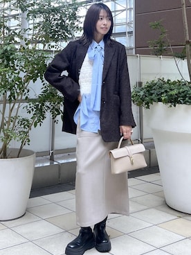 「アイテム（ベスト）」を使った、wanchanさん（レディース・160cm）の秋コーディネート