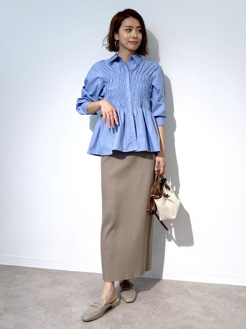 ブラウス シャツ 「WEB限定」「emur/エミュール」シャーリングシャツ レディース ROPE' PICNIC ブラウス シャツ 「WEB限定」「emur/エミュール