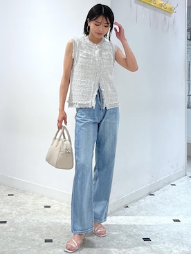 「マムジーンズ」｜wanchanさん（レディース・160cm）の夏コーディネート