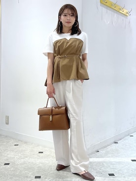 「VIS（ビス）のアイテム」を使った、wanchanさん（レディース・160cm）の春コーディネート
