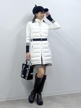 「アイテム（トートバッグ、ブラック系）」を使った、wanchanさん（レディース・160cm）の秋コーディネート