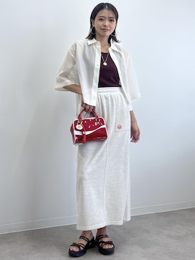 「厚底」｜「アイテム（財布/小物）」を使った、wanchanさん（レディース・160cm）の夏コーディネート