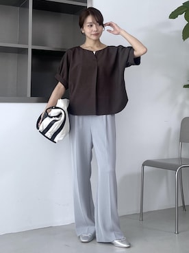 「ROPE' PICNIC（ロペピクニック）のアイテム」を使った、wanchanさん（レディース・160cm）の春コーディネート