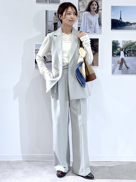 「ROPE' PICNIC（ロペピクニック）のアイテム（ショルダーバッグ）」を使った、wanchanさん（レディース・160cm）の秋コーディネート
