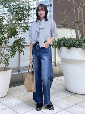 「VIS（ビス）のアイテム（パンツ）」を使った、wanchanさん（レディース・160cm）の冬コーディネート