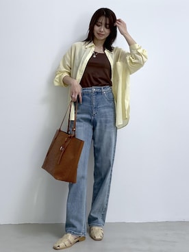 「ROPE' PICNIC（ロペピクニック）のアイテム」を使った、wanchanさん（レディース・160cm）の春コーディネート