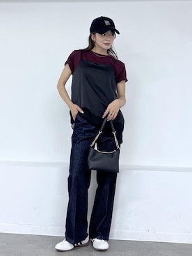 「ROPE' PICNIC（ロペピクニック）のアイテム（ショルダーバッグ）」を使った、wanchanさん（レディース・160cm）の秋コーディネート
