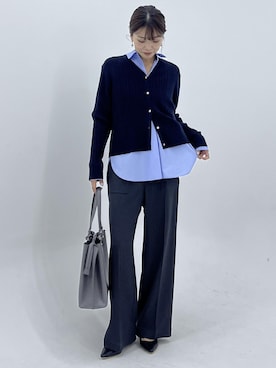 「スキッパーシャツ」｜wanchanさん（レディース・160cm）の秋コーディネート