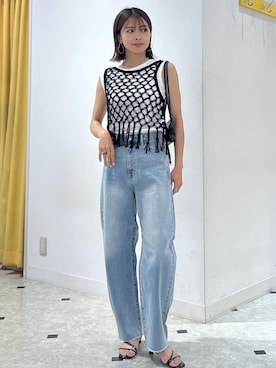 「アイテム（折りたたみ傘）」を使った、wanchanさん（レディース・160cm）の夏コーディネート