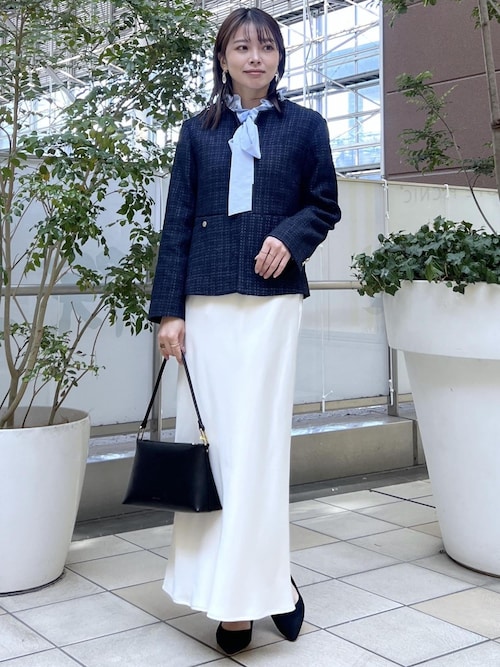 細見えバイアスサテンスカート/イージーケア（スカート）｜ROPE