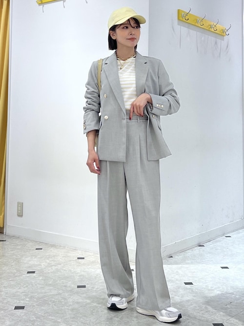 抗菌防臭・接触冷感・UVカット カナパ金ボタンジャケット通勤・セットアップ対応 ROPE' PICNIC｜【抗菌防臭・接触冷感・UVカット】カナパ金ボタン