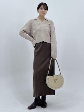 「ポロニット」｜wanchanさん（レディース・160cm）の秋コーディネート