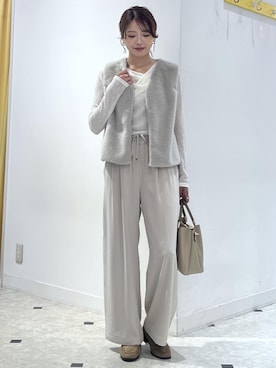 「ROPE' PICNIC（ロペピクニック）のアイテム（その他パンツ）」を使った、wanchanさん（レディース・160cm）の秋コーディネート