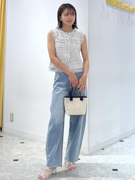 「グレー」｜「アイテム（パンプス）」を使った、wanchanさん（レディース・160cm）の夏コーディネート