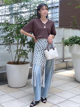 「フェスコーデ」｜「アイテム（スカート）」を使った、wanchanさん（レディース・160cm）の夏コーディネート