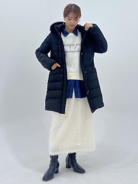 「ROPE' PICNIC（ロペピクニック）のアイテム（スカート）」を使った、wanchanさん（レディース・160cm）の秋コーディネート