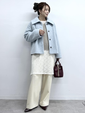 「ROPE' PICNIC（ロペピクニック）のアイテム（その他パンツ）」を使った、wanchanさん（レディース・160cm）の秋コーディネート