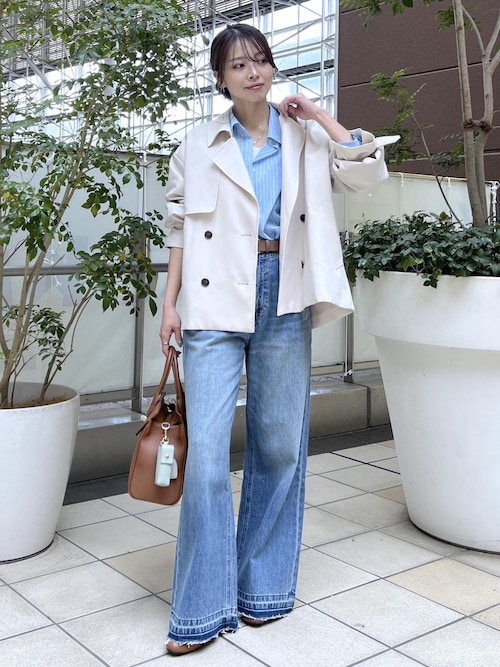 ロペピクニック ショート丈トレンチコート/撥水・花粉ガード ロペピクニック ROPE' PICNIC ショート丈トレンチコート/撥水・花粉