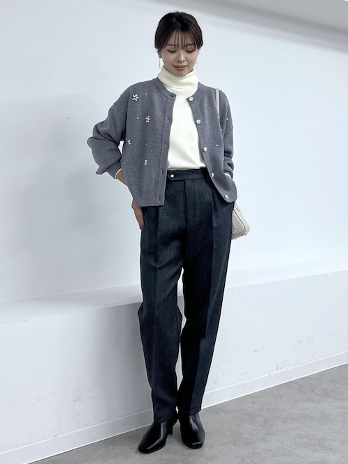 ＴＭ　カンパニョ－ロパーツ類　まとめ買い専用 セール】スリートーンツイードテーパードパンツ/セットアップ対応