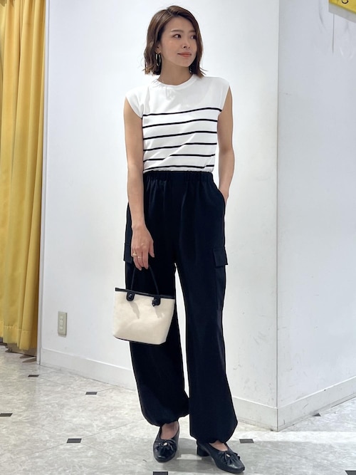 セール】リボンギャザーミドルヒールパンプス（パンプス）｜ROPE