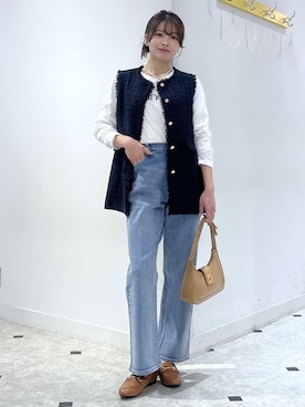 「VIS（ビス）のアイテム（バッグ）」を使った、wanchanさん（レディース・160cm）の春コーディネート