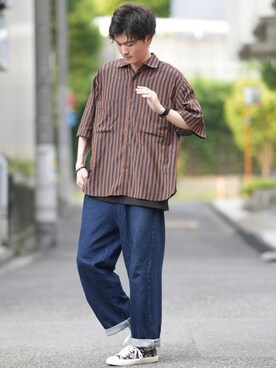 Gu ジーユー のタンクトップを使ったメンズ人気ファッションコーディネート Wear