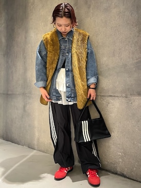 SRさん（レディース・155cm）の冬コーディネート