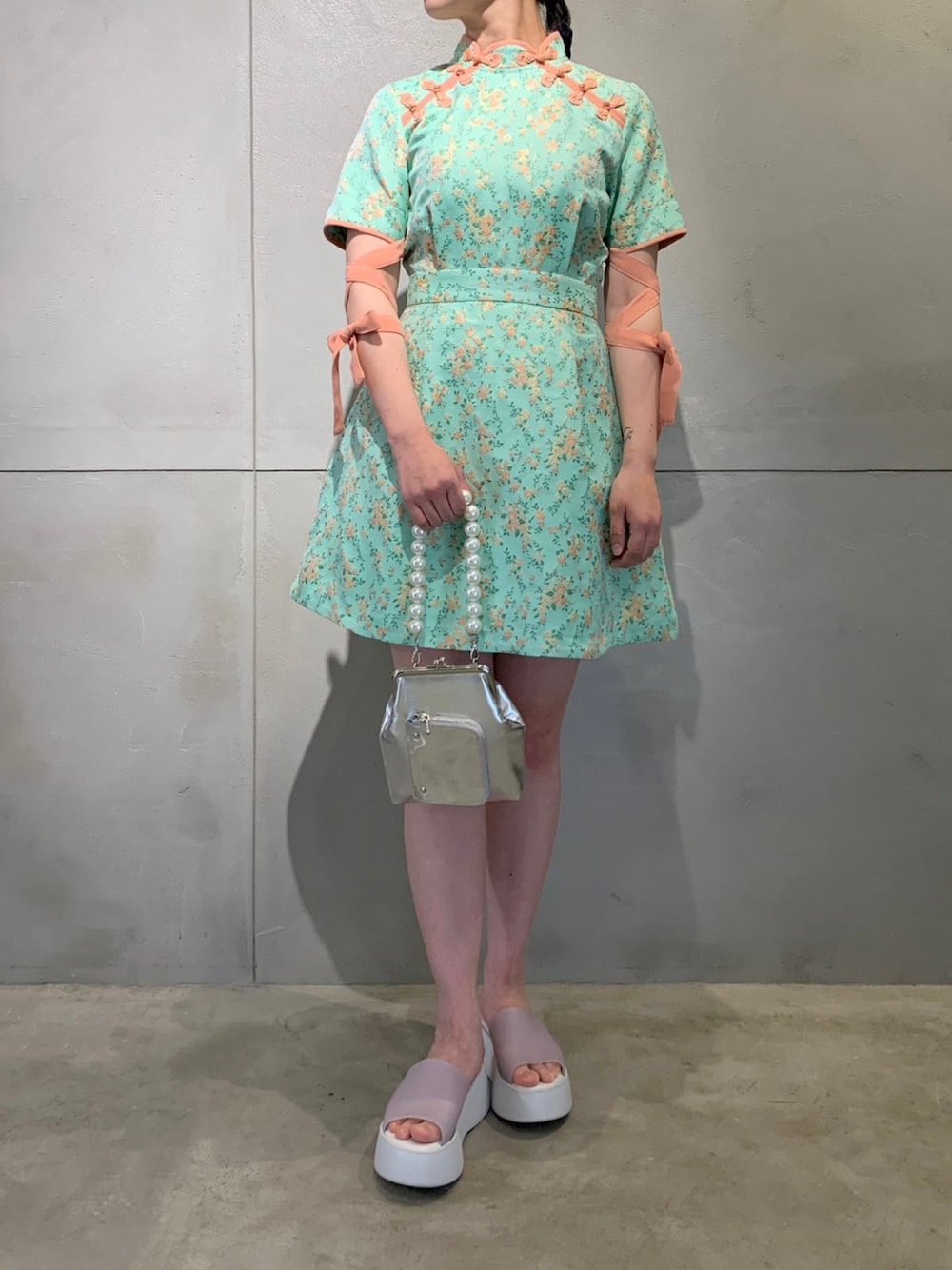 PAMEO POSE（パメオポーズ）の「Mandarin Mini Dress（ワンピース