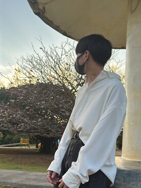 「G.O.C（ジーオーシー）のアイテム（シャツ/ブラウス）」を使った、月￤라이토さん（メンズ・163cm）の春コーディネート