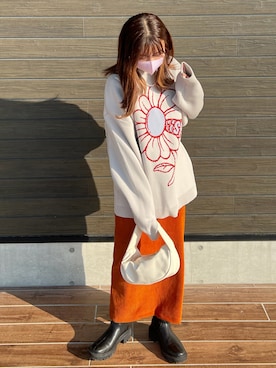「iisy（イージー）のアイテム」を使った、𝘴𝘩𝘰𝘤𝘩𝘢𝘯さん（レディース・159cm）の秋コーディネート