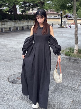 「アイテム（その他シューズ）」を使った、𝘴𝘩𝘰𝘤𝘩𝘢𝘯さん（レディース・159cm）の秋コーディネート