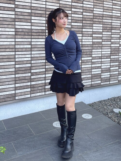 LAYERED FRILL SKORT レイヤードフリルスコート 春服（スカート）｜SLY