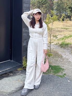 「EMIS（イミス）のアイテム」を使った、𝘴𝘩𝘰𝘤𝘩𝘢𝘯さん（レディース・159cm）の春コーディネート