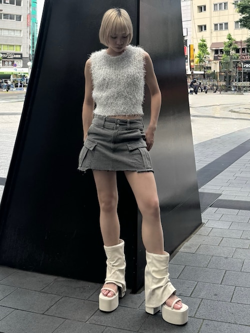 セール】デニムボックスミニスカート（スカート）｜EMODA（エモダ）の