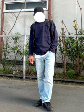 「nowm（ノウム）のアイテム」を使った、lionelpandaさん（メンズ・179cm）の春コーディネート