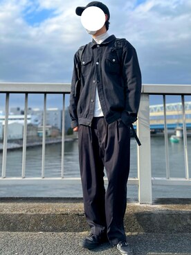 「unrelaxing（アンリラクシング）のアイテム（ジャケット/アウター）」を使った、lionelpandaさん（メンズ・179cm）の春コーディネート
