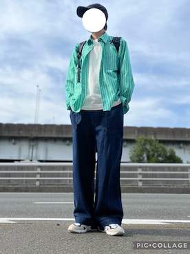 「nowm（ノウム）のアイテム」を使った、lionelpandaさん（メンズ・179cm）の春コーディネート