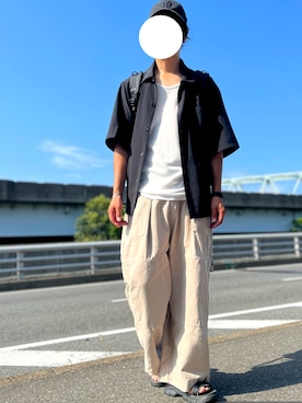 「SHAKA（シャカ）のアイテム」を使った、lionelpandaさん（メンズ・179cm）の夏コーディネート
