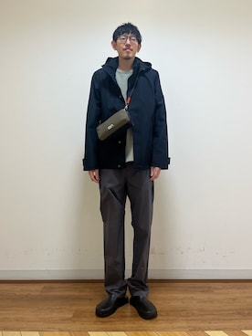 「アイテム（マウンテンパーカー）」を使った、Yoshiさん（メンズ・181cm）の秋コーディネート